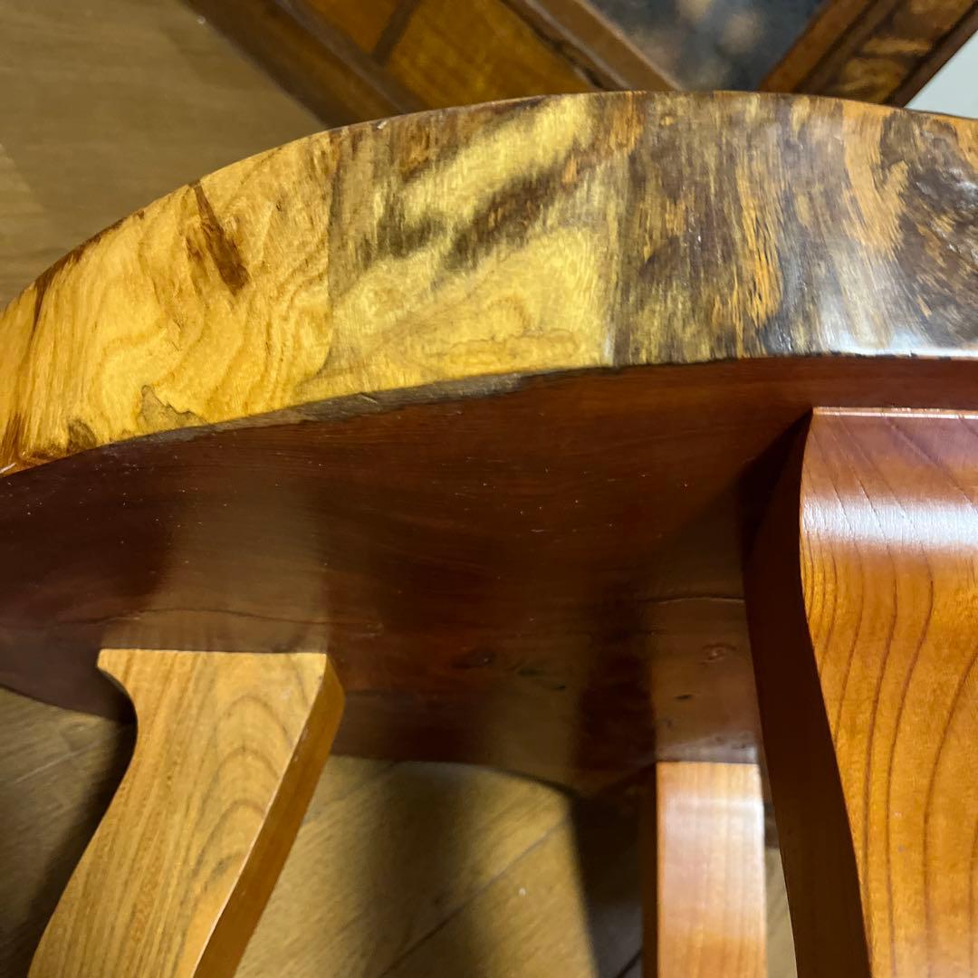 天然木　一枚板　座卓　テーブル　ちゃぶ台　花台　盆栽台　飾り棚