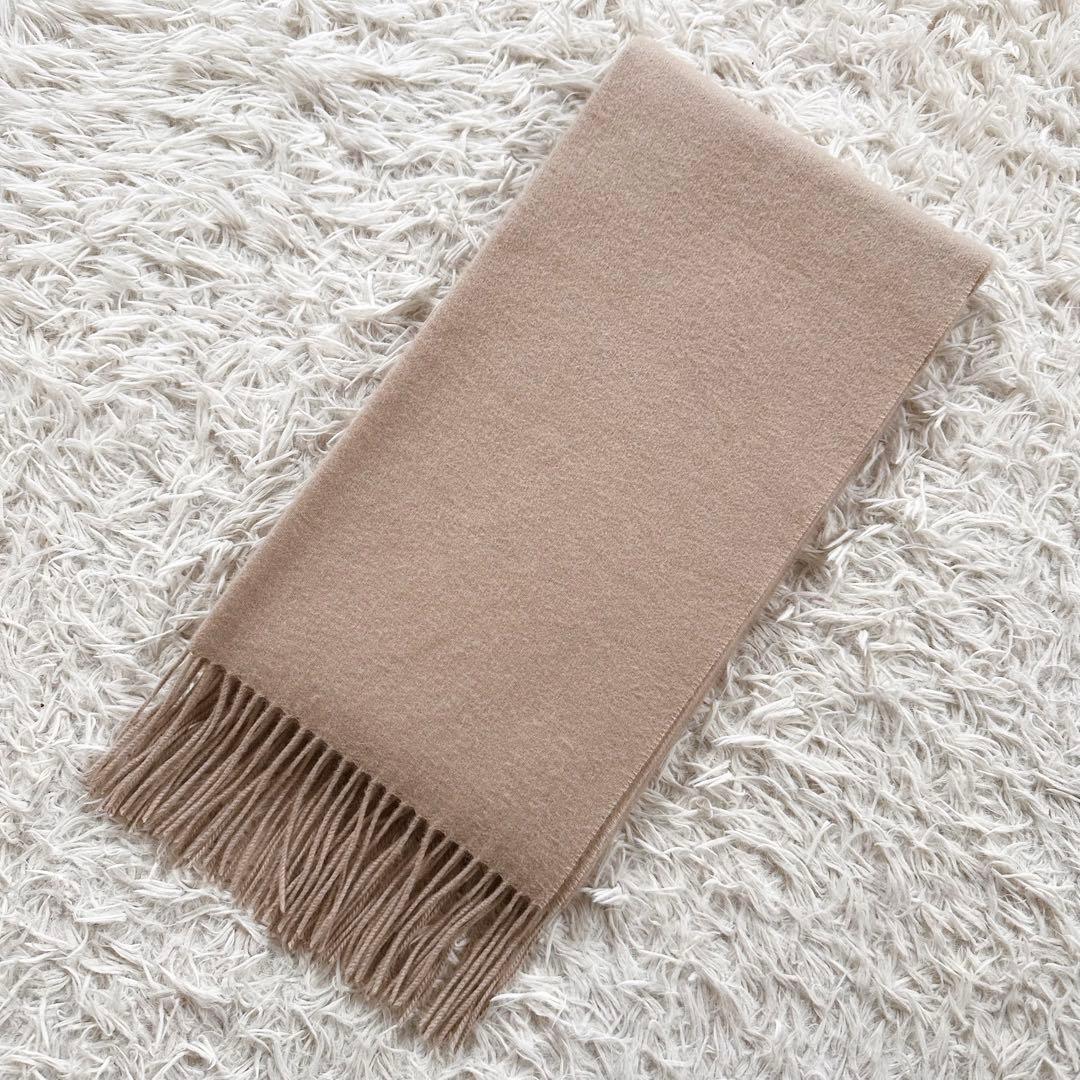 【未使用級♡着用1回】ノーリーズ　カシミヤ100%ストール　ベージュ　マフラー