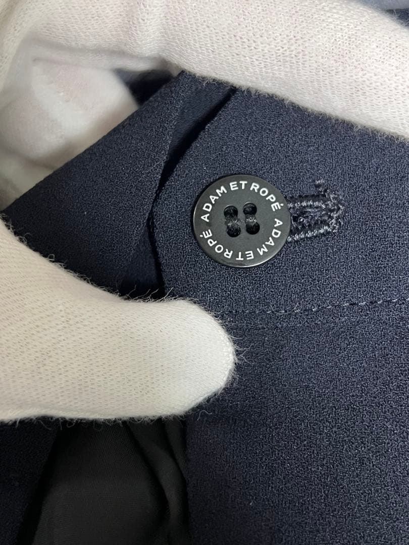 ADAM ET ROPE バックサテンショールカラージャケット パンツ