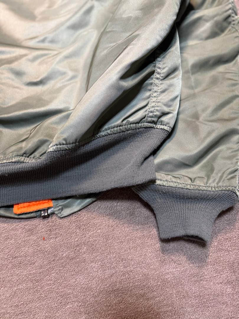 【USA製】 アルファ MA-1 90s フライトジャケット リバーシブル 短丈