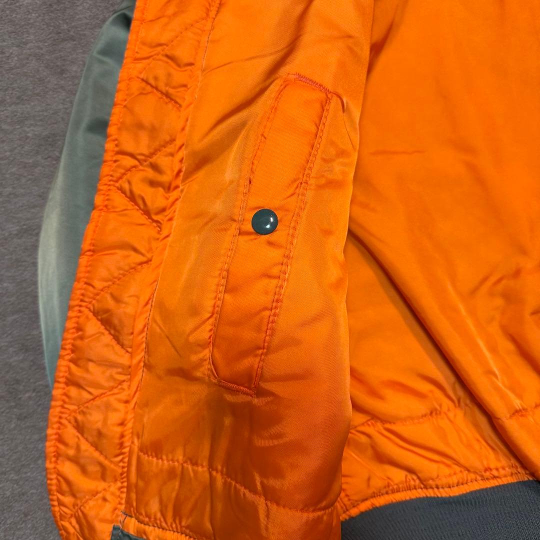 【USA製】 アルファ MA-1 90s フライトジャケット リバーシブル 短丈