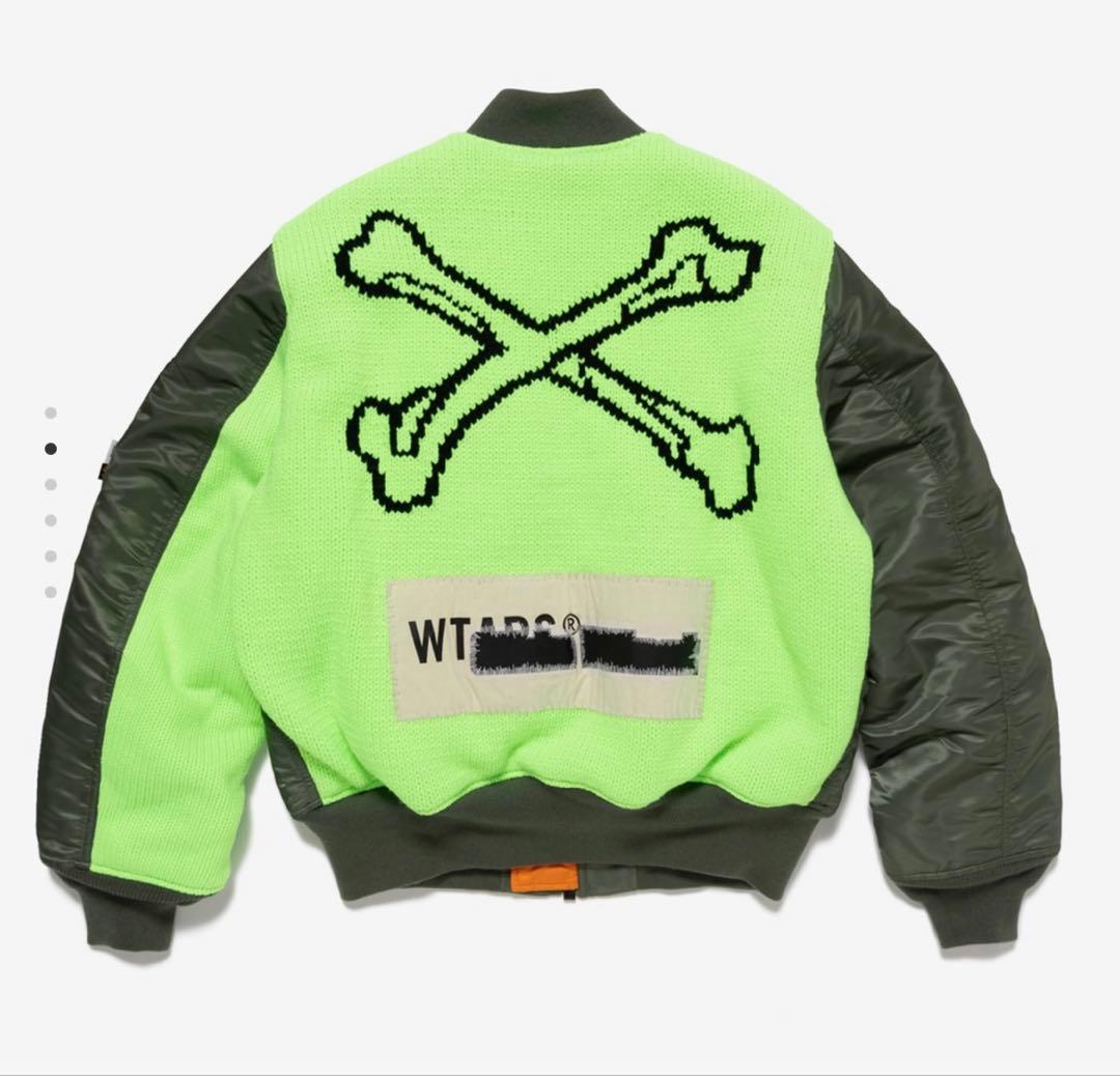 最終値下 新品未使用 WTAPS x Alpha MA-1 オリーブ S