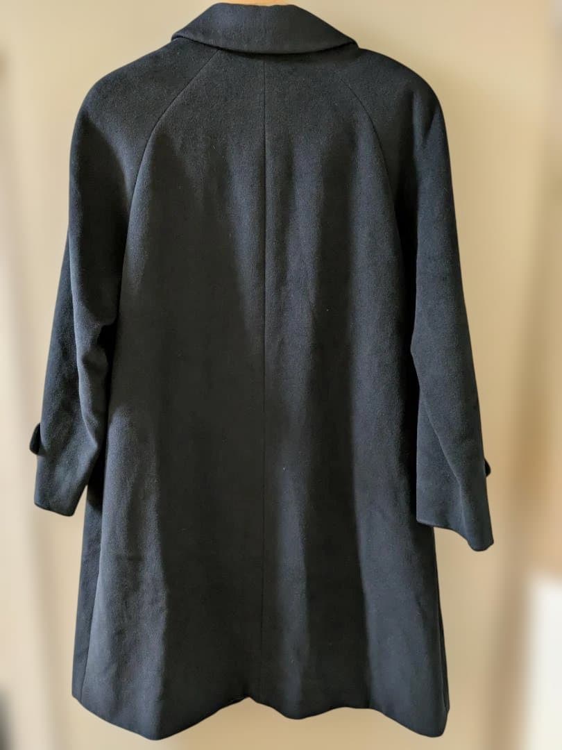 BURBERRYS　バーバリー　ステンカラーコート　ブラック　アンゴラ