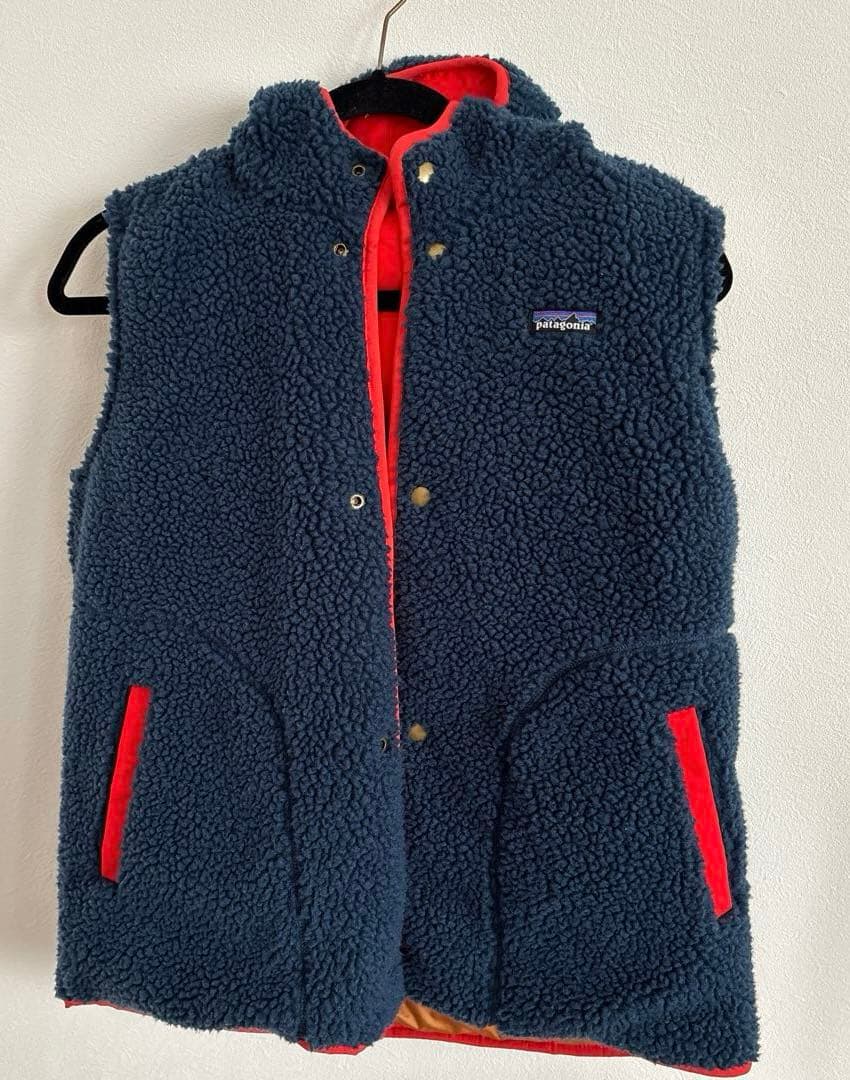 パタゴニア リバーシブルダウンベストL
