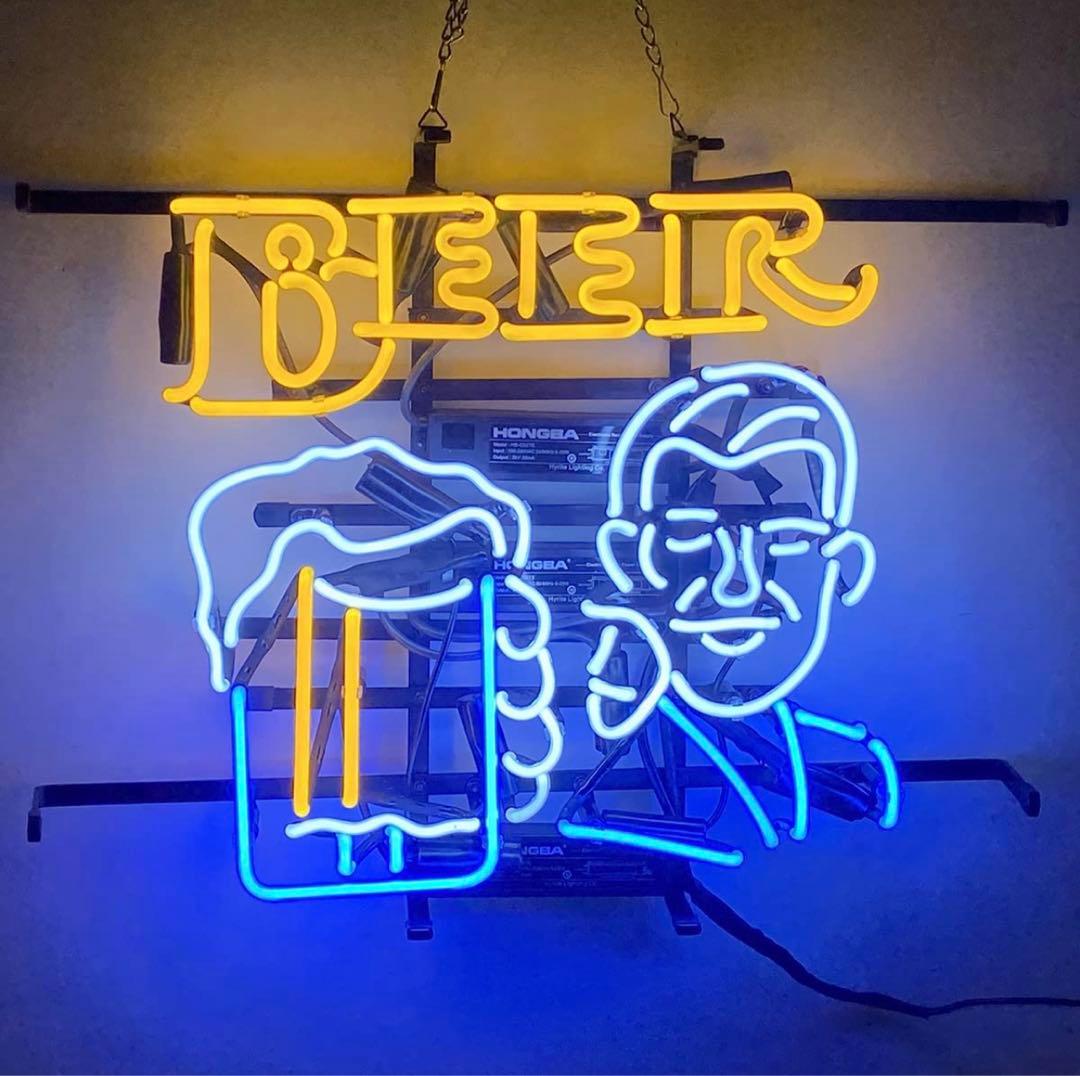 ネオンサイン ビール デザイン ネオン管 広告用看板　居酒屋 オーダーメイド
