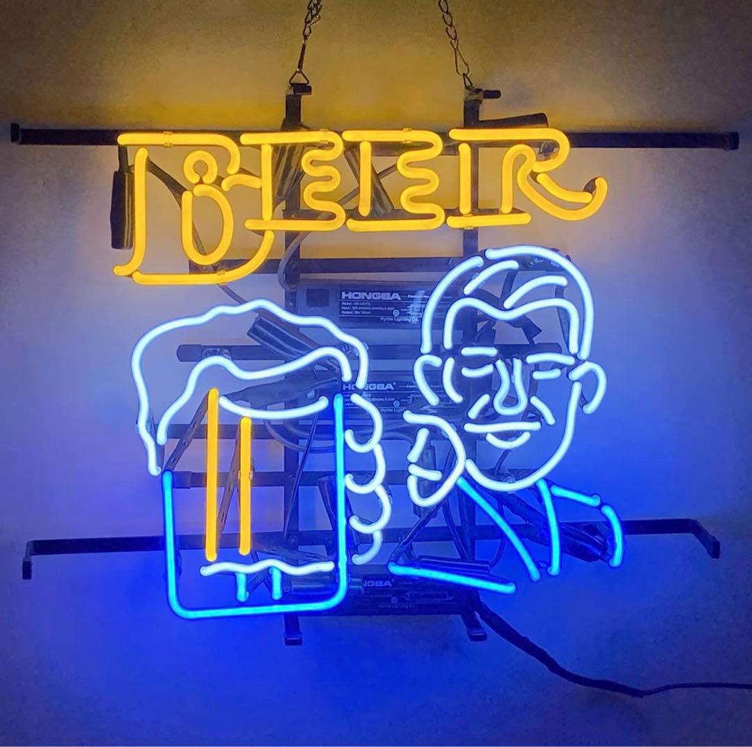ネオンサイン ビール デザイン ネオン管 広告用看板　居酒屋 オーダーメイド