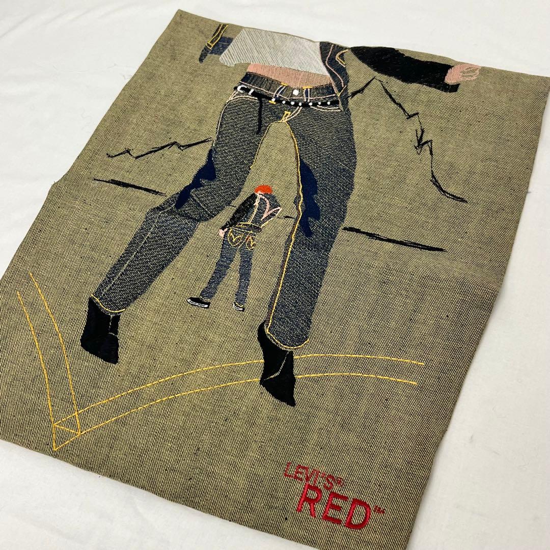 激レア 非売品 LEVI'S RED リーバイス レッド 刺繍入り デニム生地