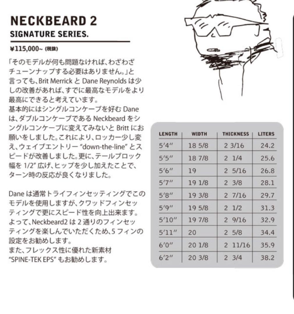 アルメリック チャンネルアイランド サーフボード ネックベアード2 5'8