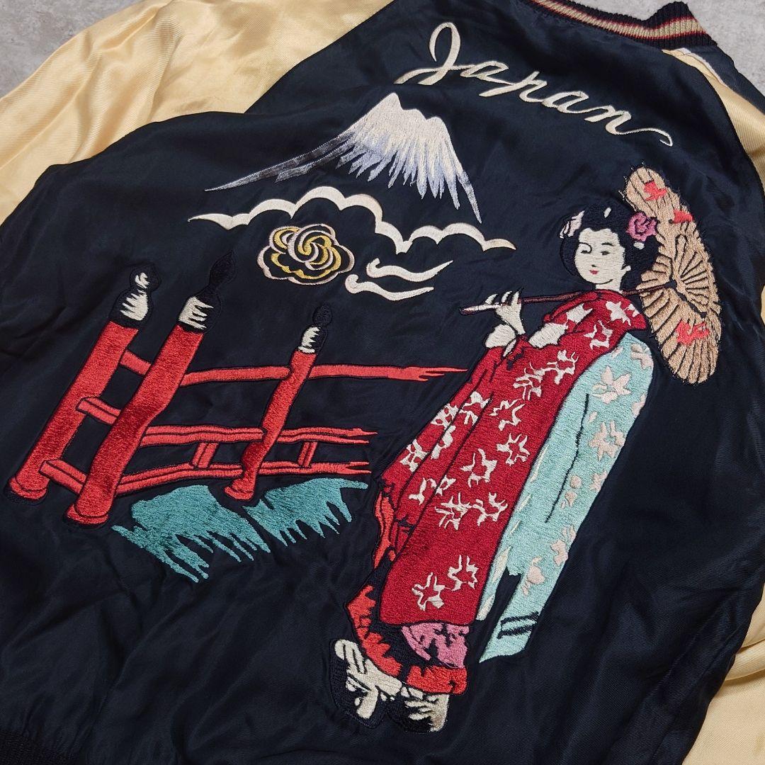 テーラー東洋 リバーシブルスカジャン 般若 舞妓 M