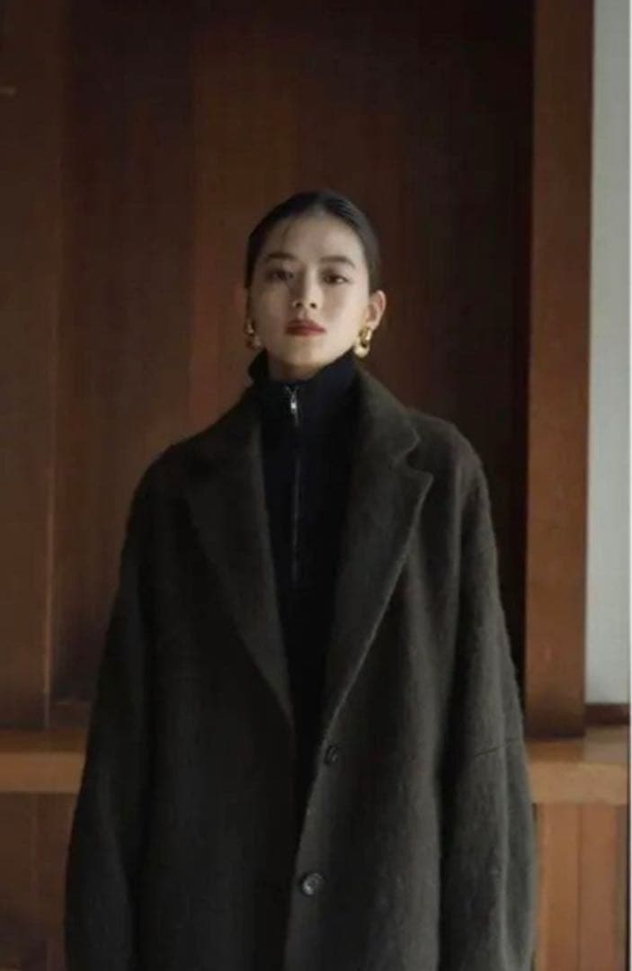 ジャケット・アウター knuthmarf / mix shaggy outer / brown