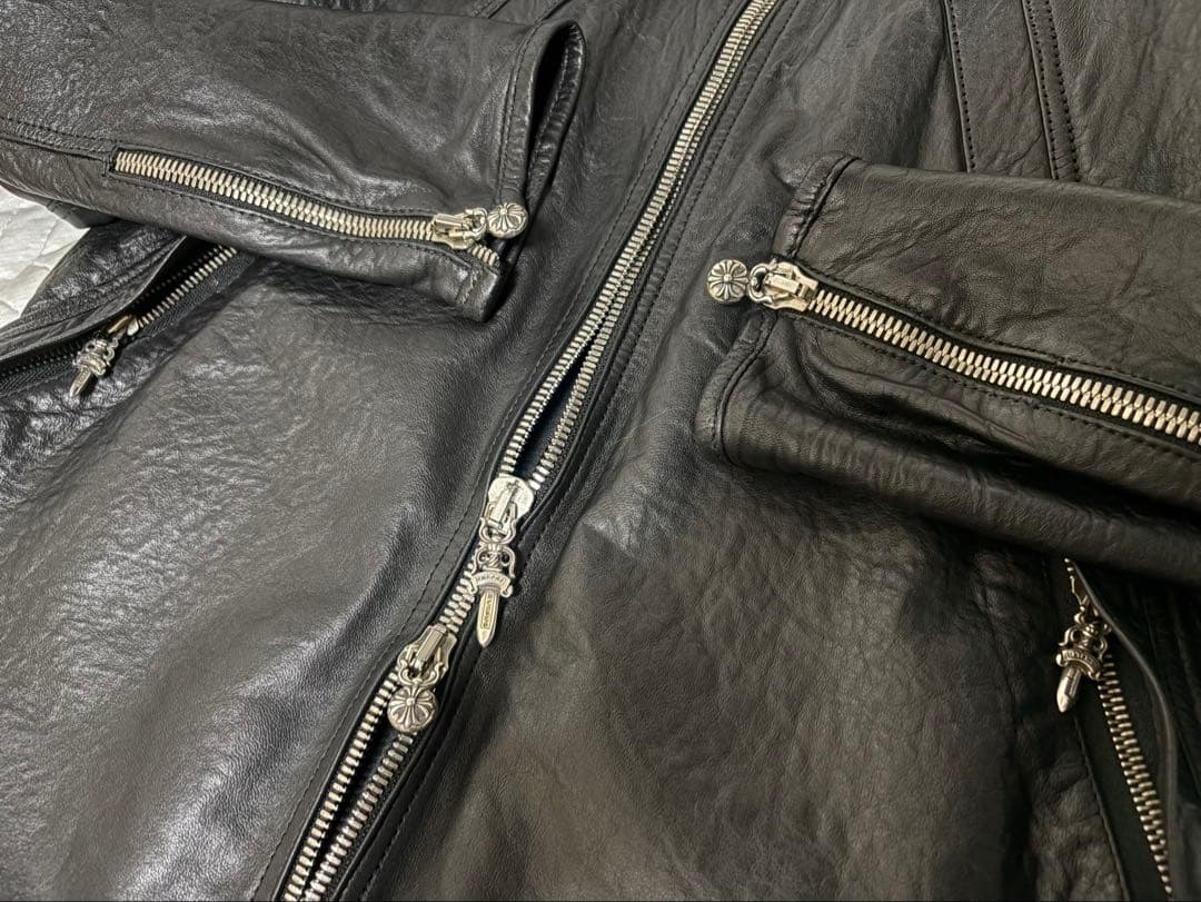 クロムハーツ　レザージャケット　オールド　ライダース　Chrome Hearts