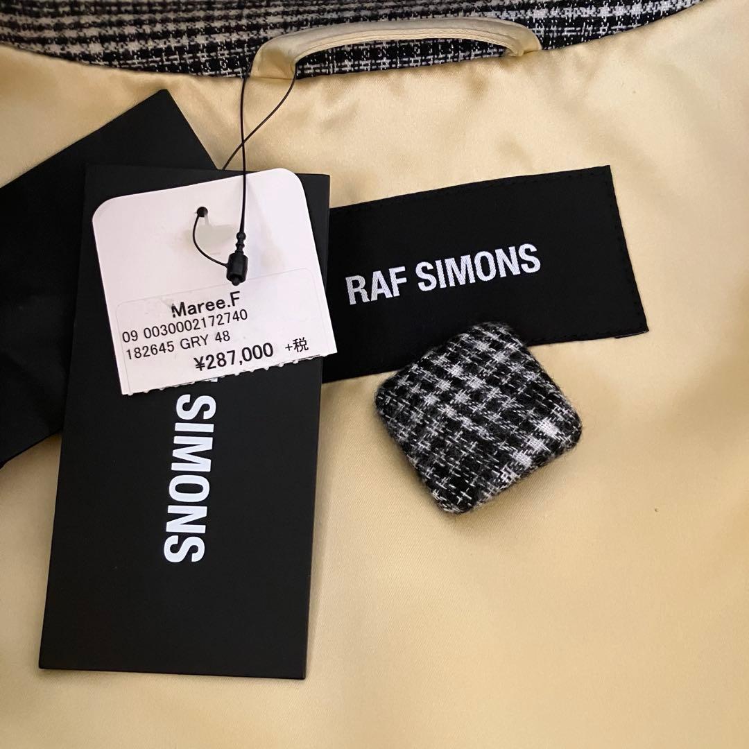RAF SIMONS 18AW チェック柄 オーバーサイズ コート 48 新品
