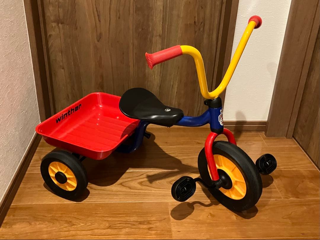 【美品】 ボーネルンド ウィンザー社 ペリカンデザイン 三輪車（荷台つき）