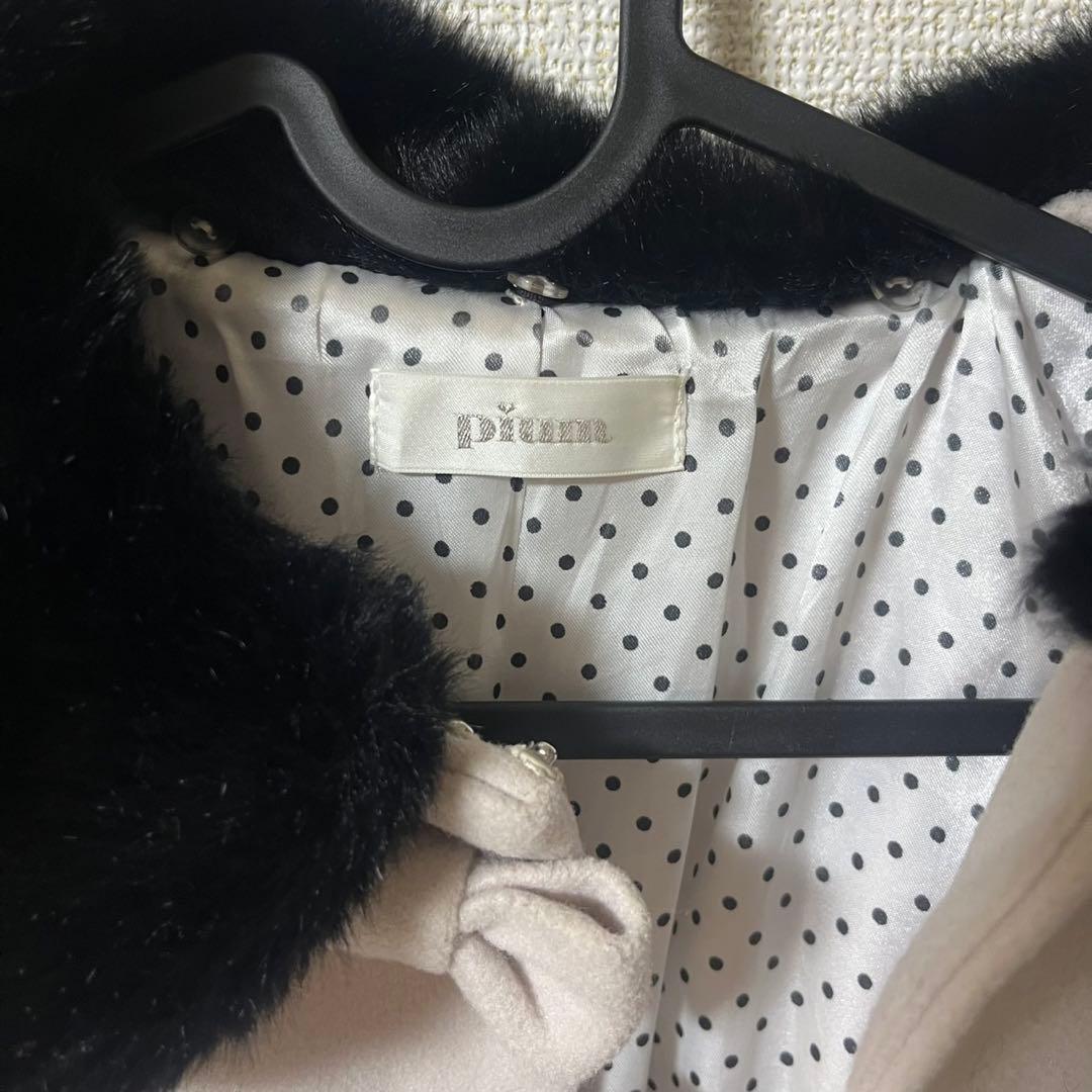 ☆ pium ピウム コート ピンク×ブラック ☆