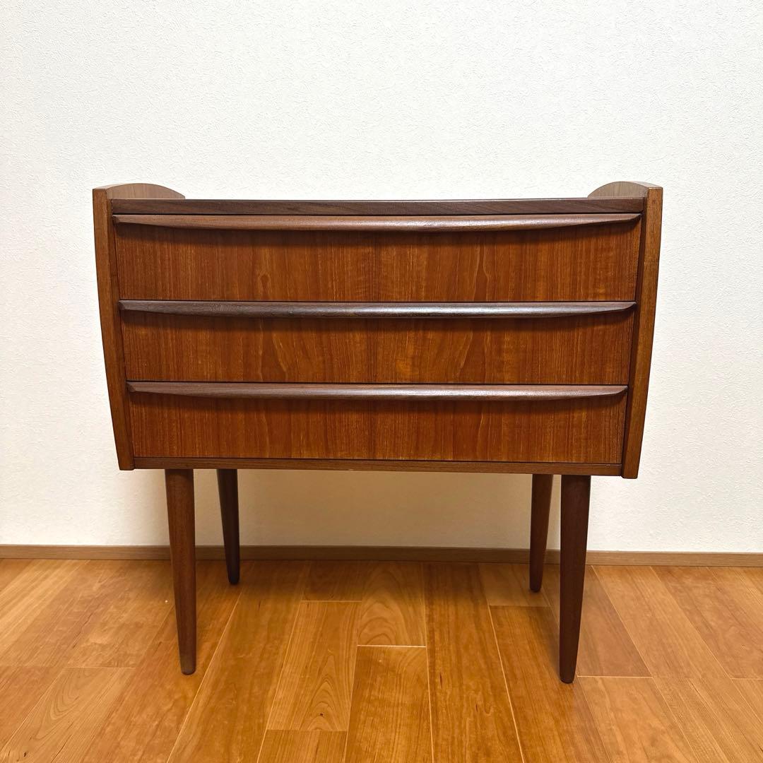 お値下げ 北欧ヴィンテージ 3段チェスト デンマーク