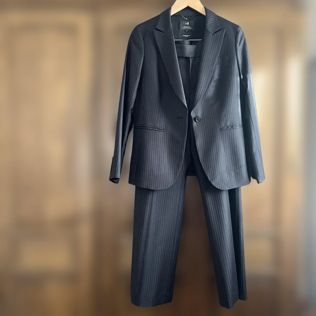 23区 ストライプ パンツスーツ 44サイズ