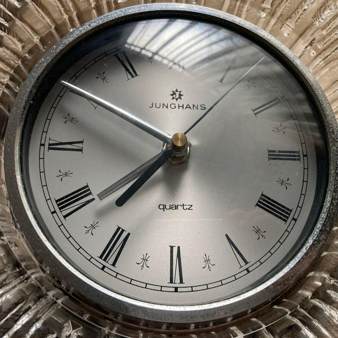 ドイツ JUNGHANS ユンハンス クリスタル 掛け時計 ヴィンテージ