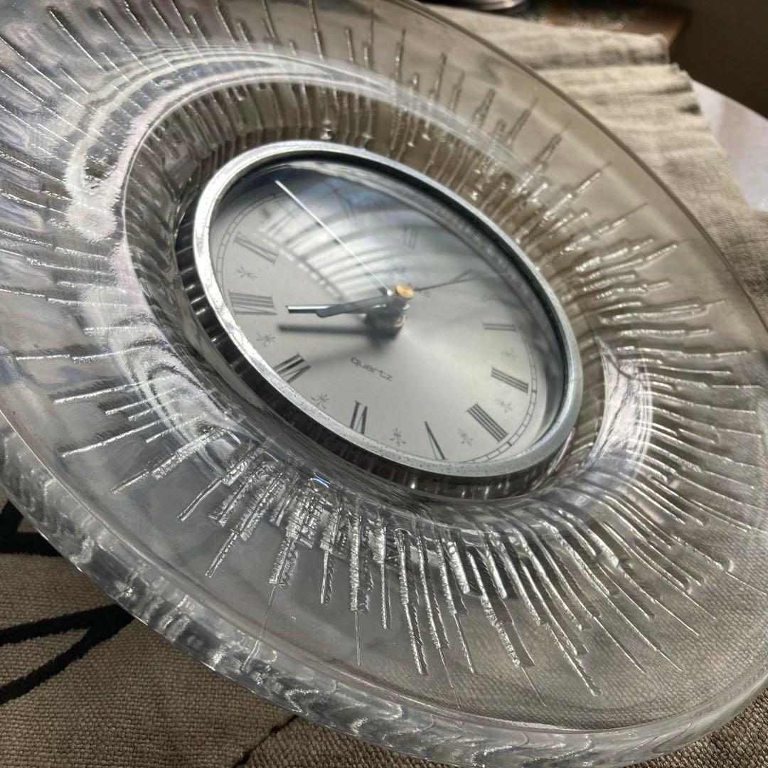 ドイツ JUNGHANS ユンハンス クリスタル 掛け時計 ヴィンテージ