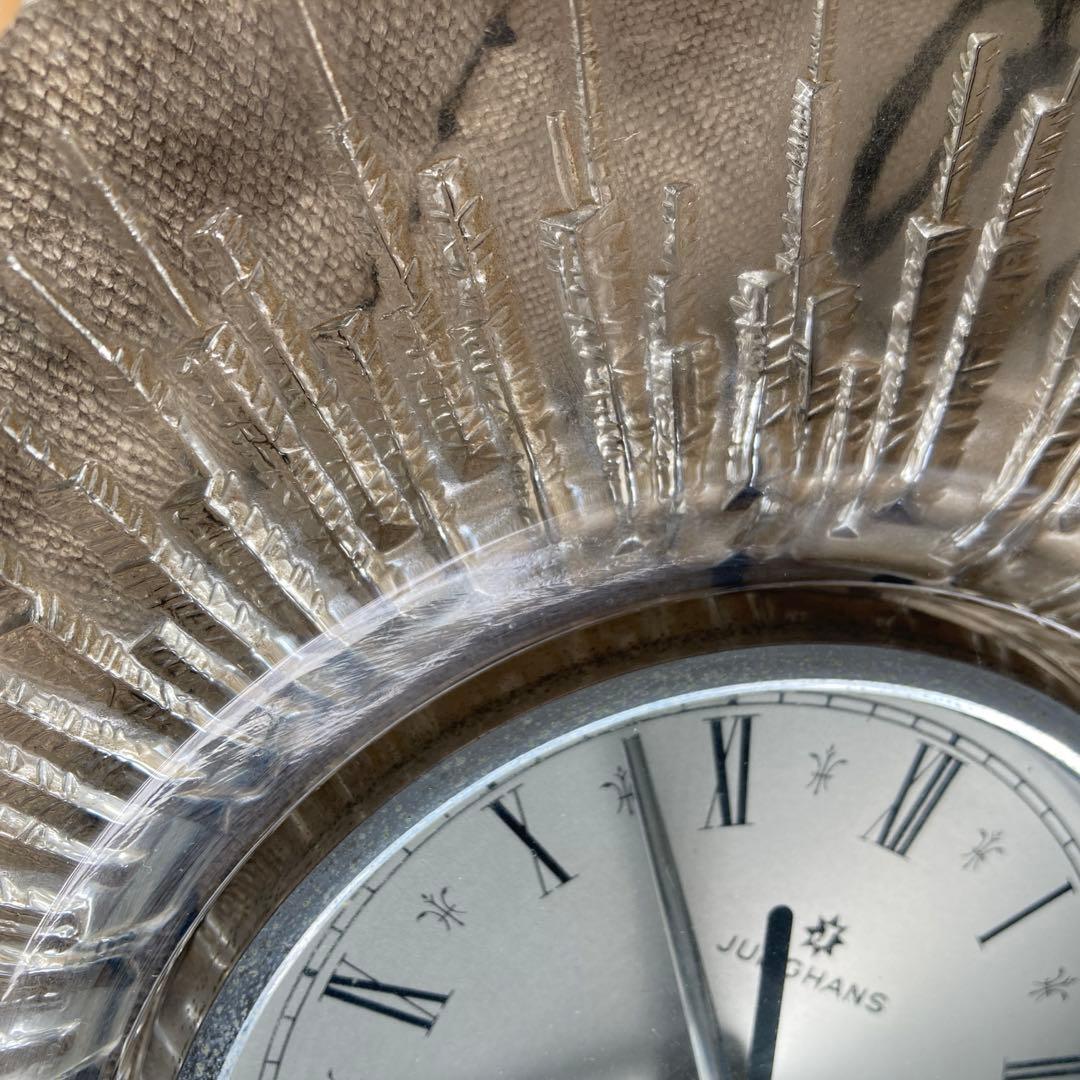 ドイツ JUNGHANS ユンハンス クリスタル 掛け時計 ヴィンテージ
