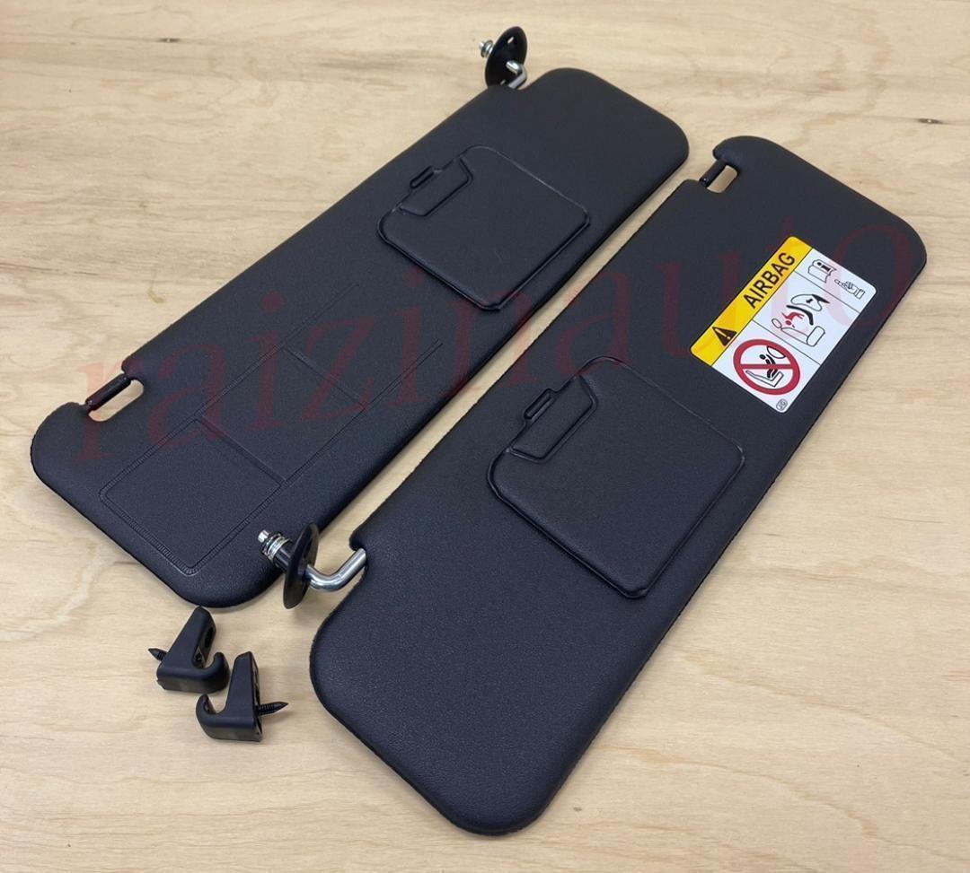 200系ハイエース ダークプライム２ サンバイザー　バイザーホルダー付きブラック