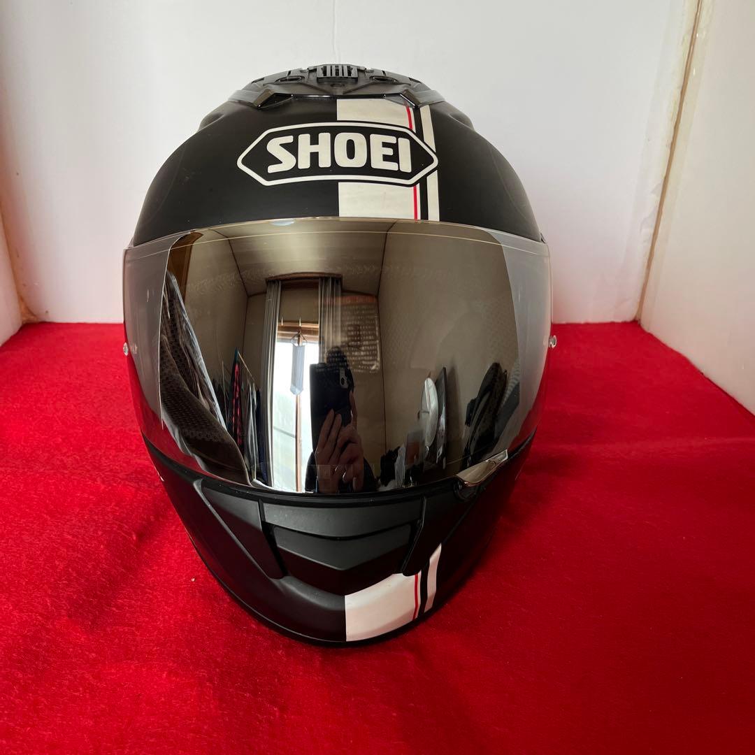 shoei gt-air マットブラックホワイトライン　Mサイズ✨新品ミラー搭載