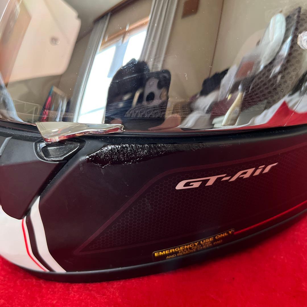 shoei gt-air マットブラックホワイトライン　Mサイズ✨新品ミラー搭載