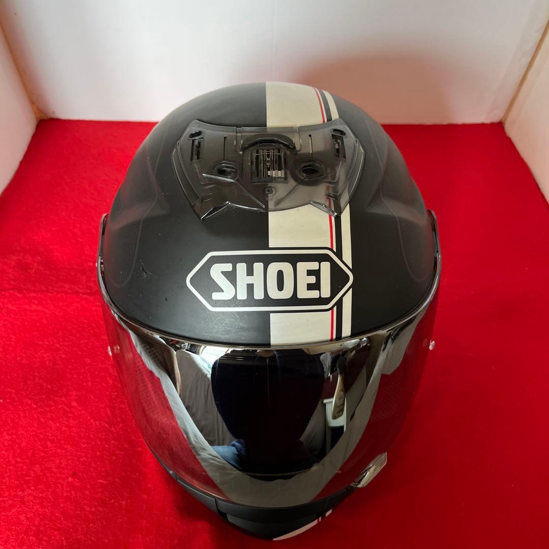 shoei gt-air マットブラックホワイトライン　Mサイズ✨新品ミラー搭載