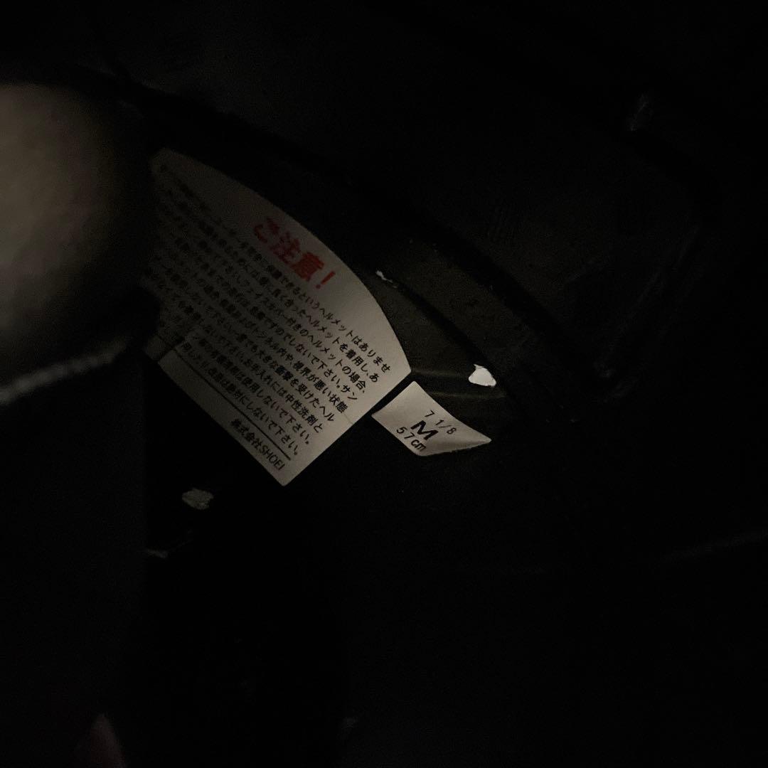 shoei gt-air マットブラックホワイトライン　Mサイズ✨新品ミラー搭載