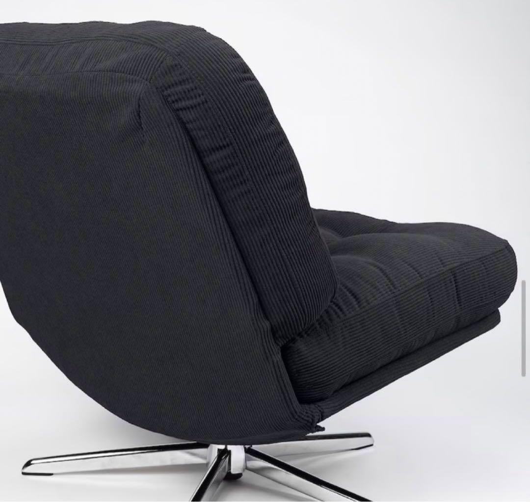 イケア　DYVLINGE 一人掛け回転パーソナルチェア ブラック