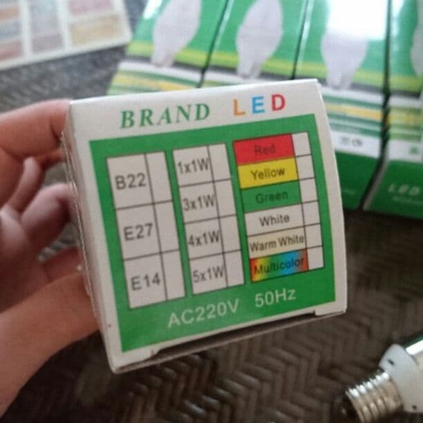 LED シャンデリア球 220V 50Hz 10個セット