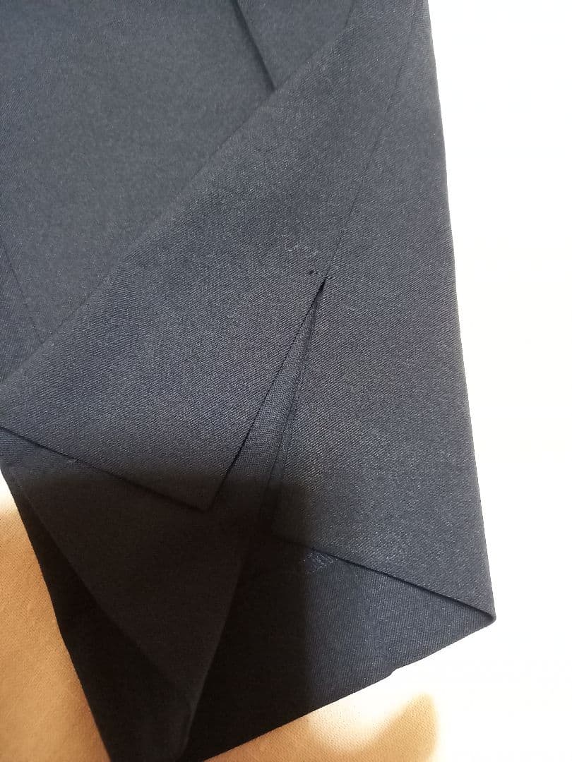 UNTITLEDノーカラージャケット パンツ スーツ 大きいサイズ42　手洗い