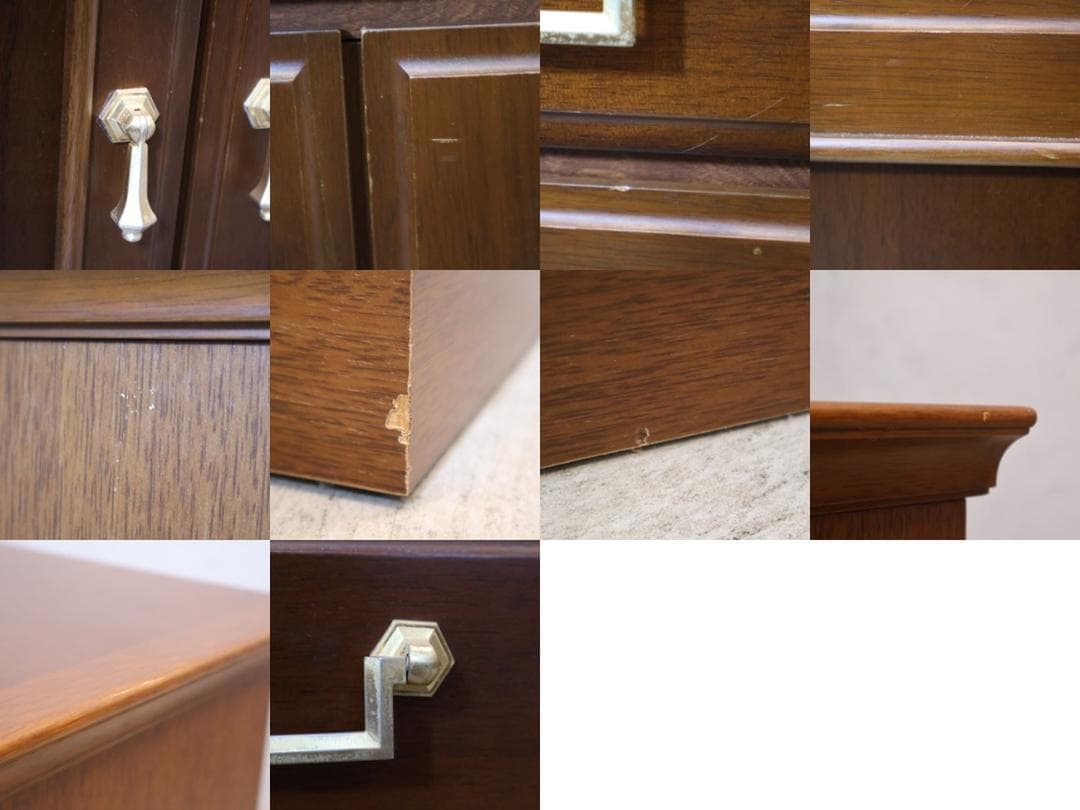 maruni マルニ 地中海 電話台 FAX台 アンティーク調 リビングボード