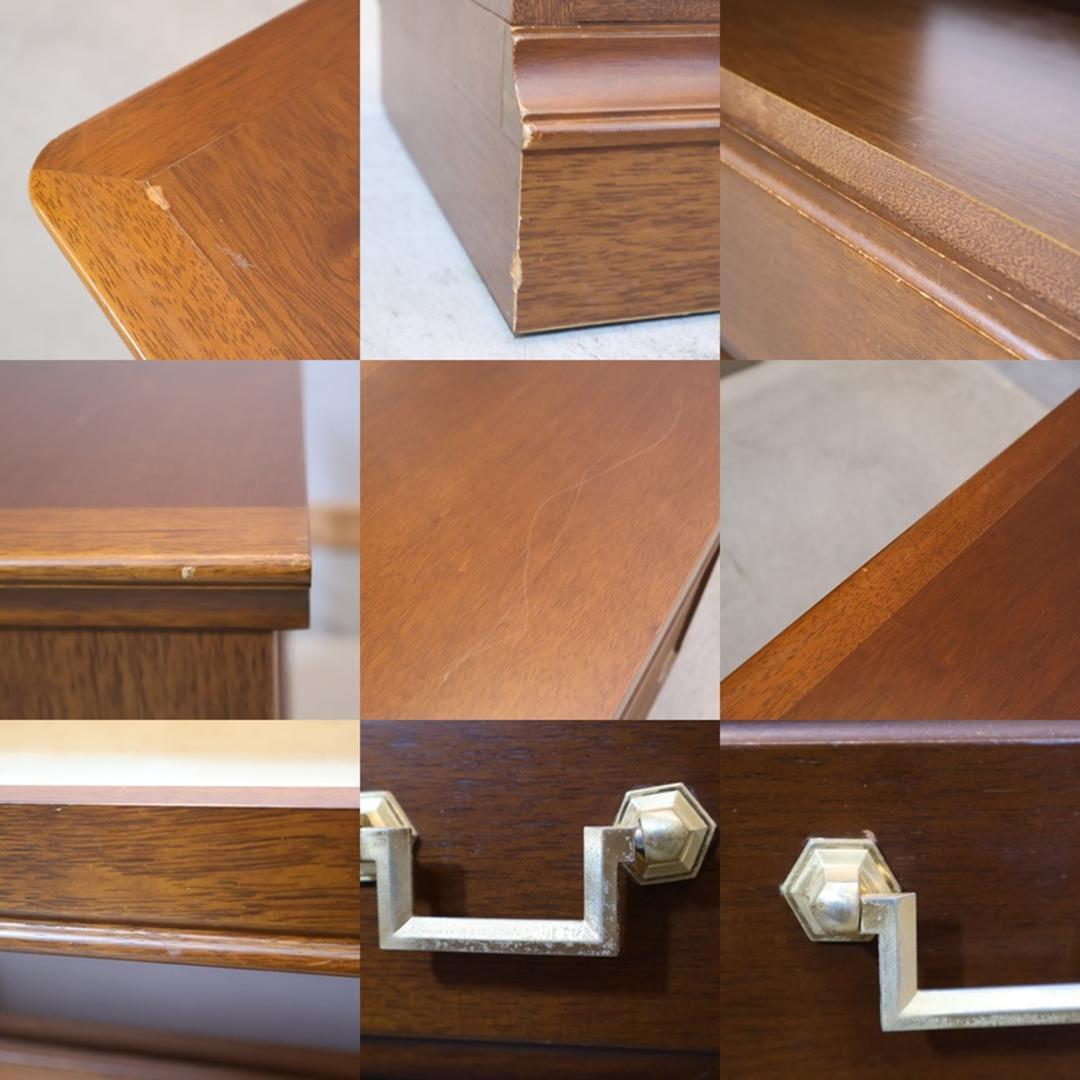 maruni マルニ 地中海 電話台 FAX台 アンティーク調 リビングボード