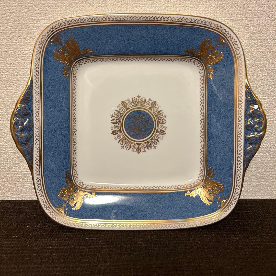 ウェッジウッド　コロンビア　パウダーブルー　B&Bプレート　デザートプレート