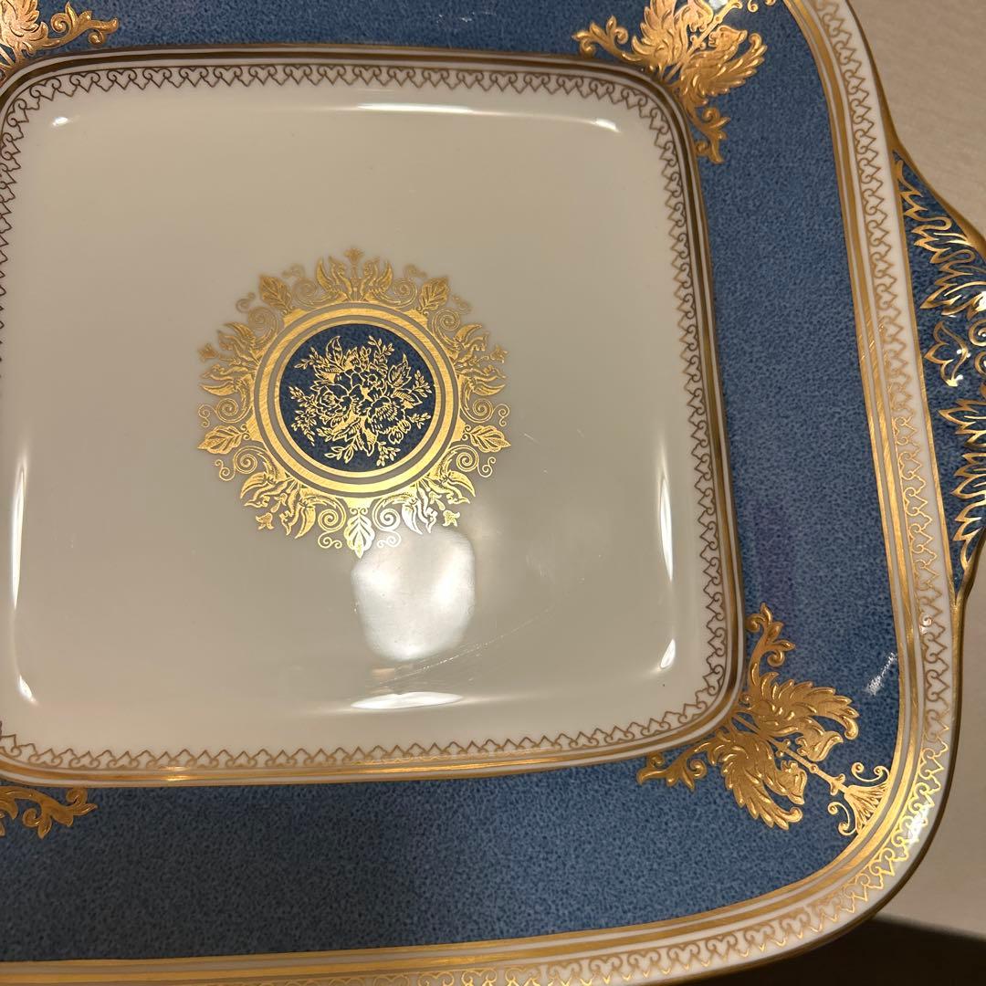 ウェッジウッド　コロンビア　パウダーブルー　B&Bプレート　デザートプレート