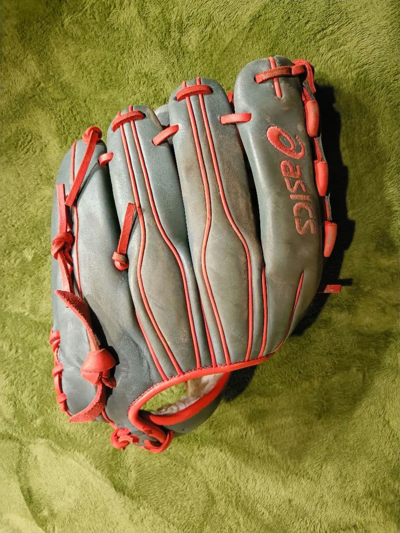 【希少品】ASICS 野球 軟式 グローブ オールラウンド用 シキサイ 右投げ用