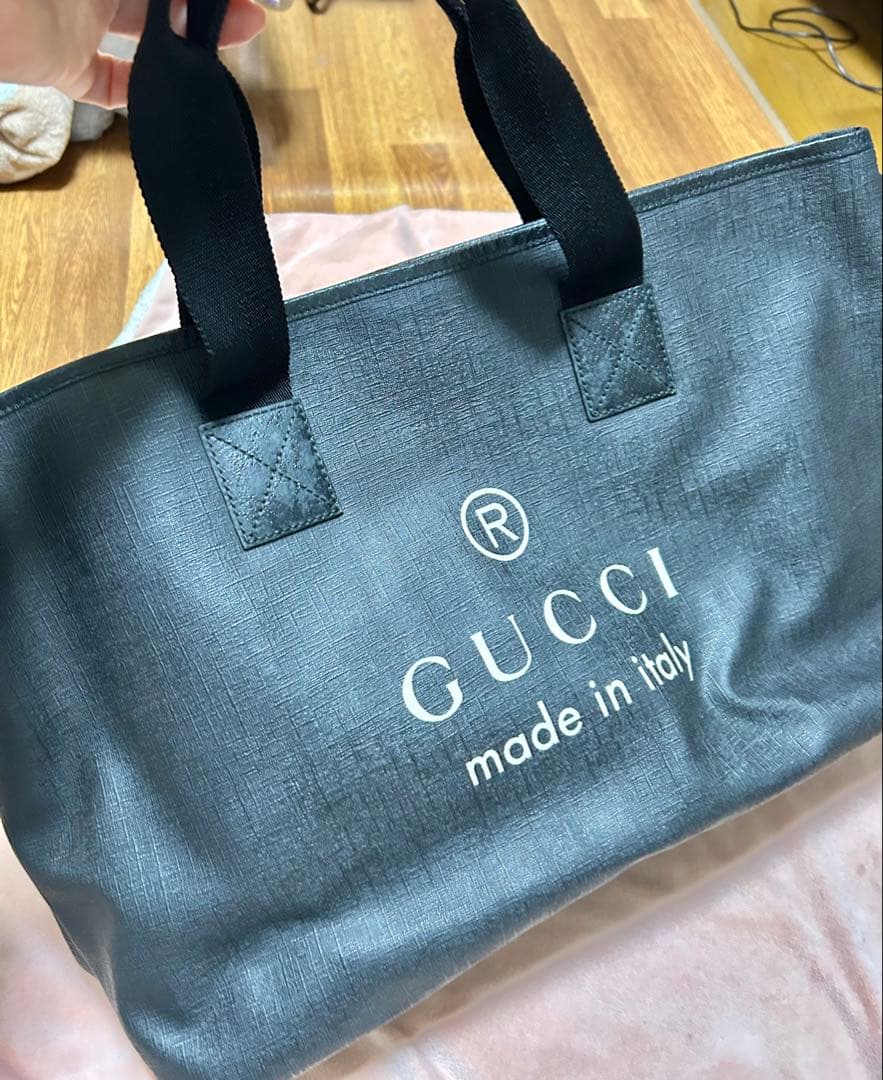 【GUCCI 】ブラック トートバッグ