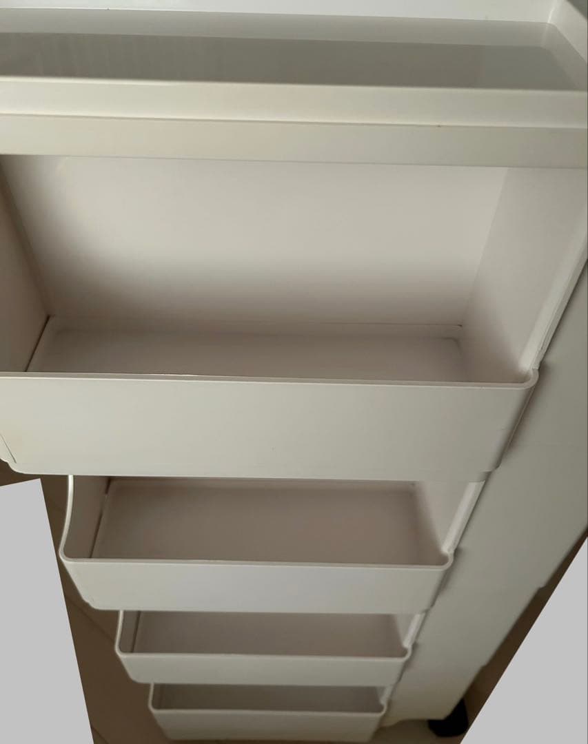 ボビーワゴン 4段4トレイ ホワイト