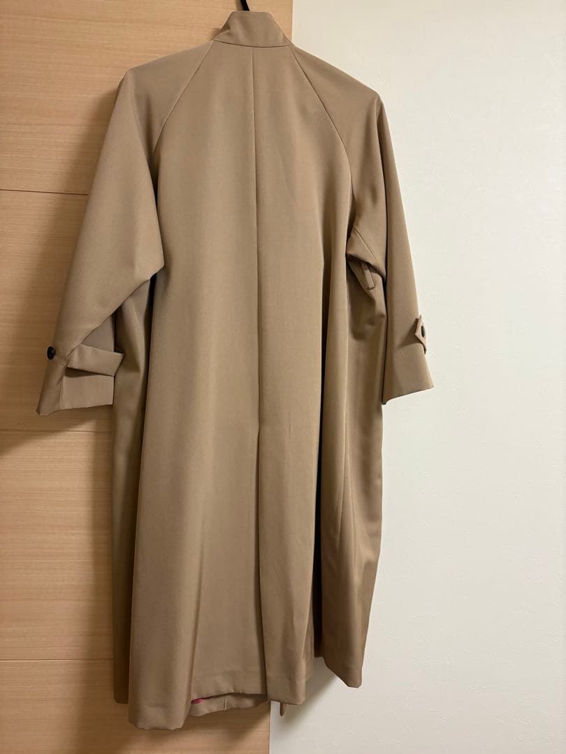 トゥモローランド　カバートクロス　スタンドカラーコート　ベージュ34