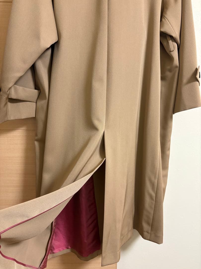 トゥモローランド　カバートクロス　スタンドカラーコート　ベージュ34