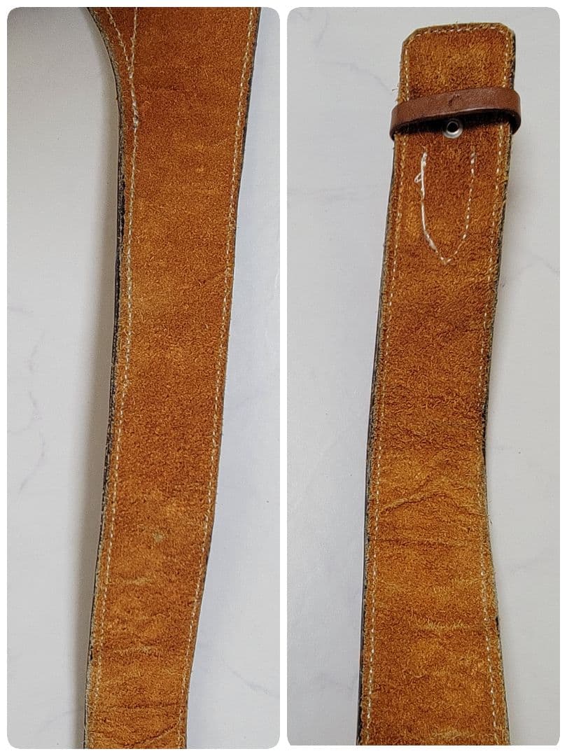 【美品】本革 カービング ウエスタン ガンベルト ホルスター付