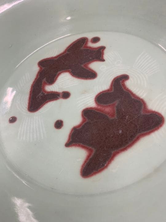 水盤　大きい　メダカ　金魚　花器　アンティーク　玉堂作