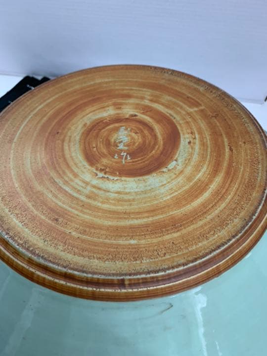 水盤　大きい　メダカ　金魚　花器　アンティーク　玉堂作