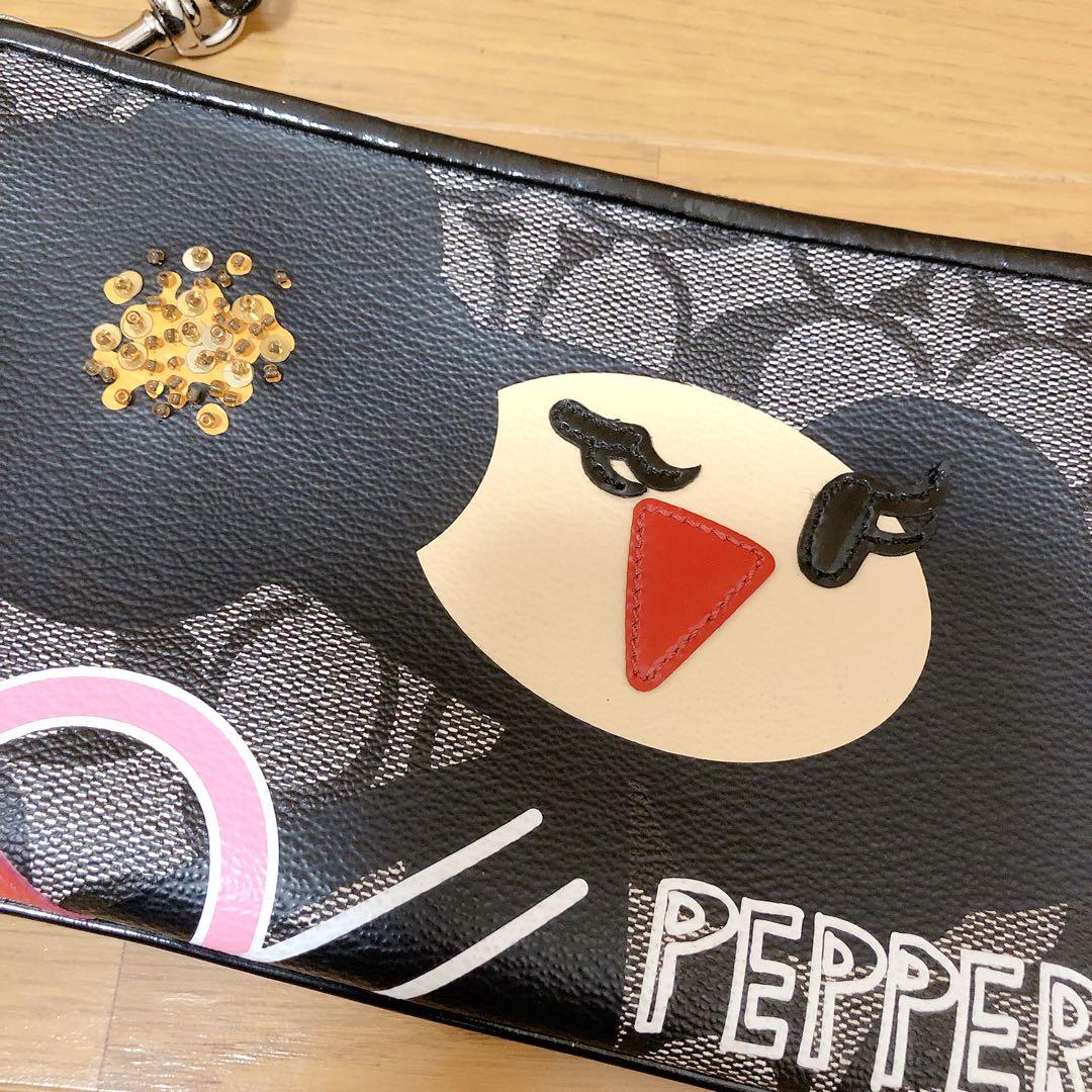 希少！COACH ポピー ポピーちゃん　ポーチ　pepper