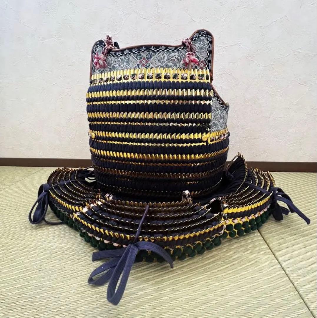 18K鍍金　日本武具胴　武具　甲冑　鎧　兜　侍　サムライ　武士　戦国