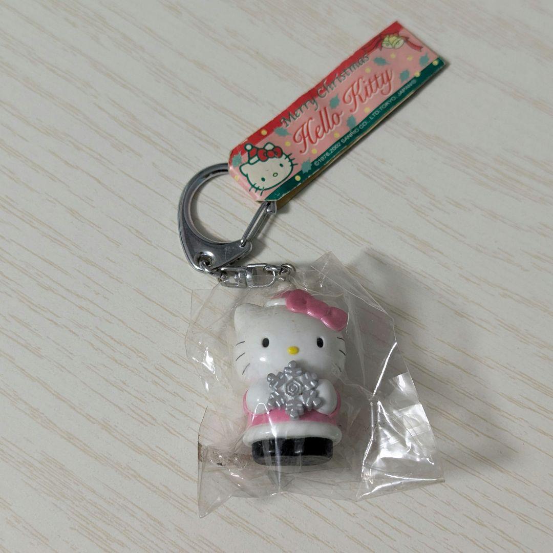 J*_様 ハローキティ クリスマス 雪の結晶 キーリング キーホルダー 平成レト