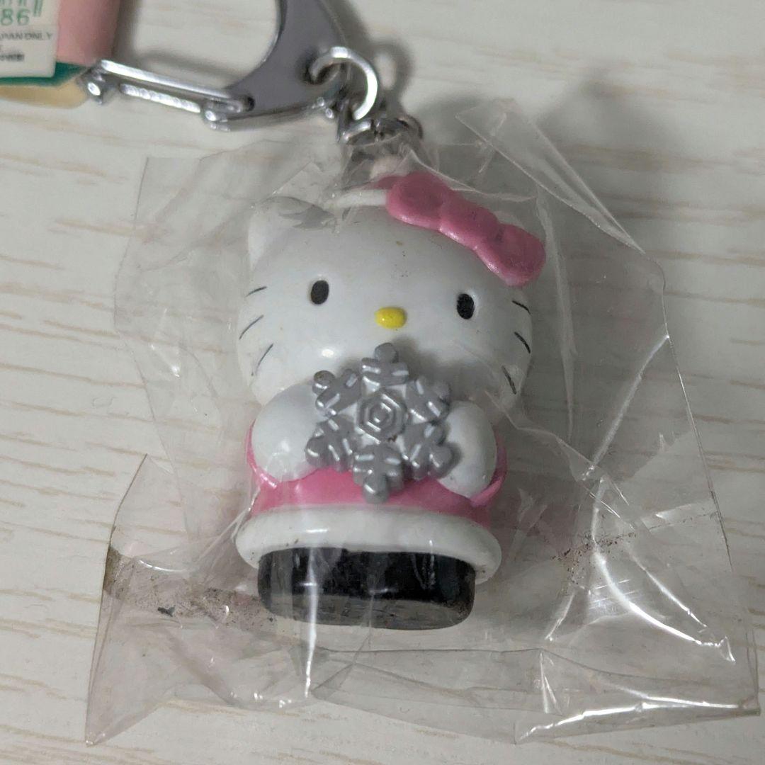 J*_様 ハローキティ クリスマス 雪の結晶 キーリング キーホルダー 平成レト