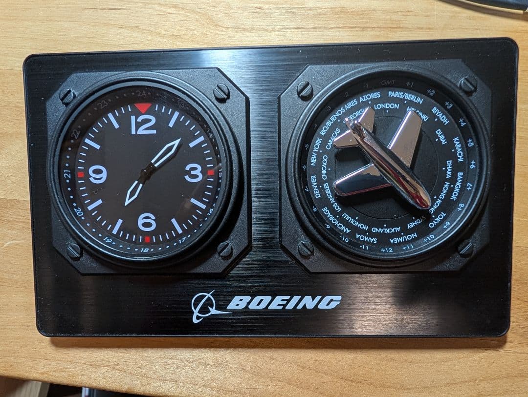 ボーイング ワールドタイム デスククロック