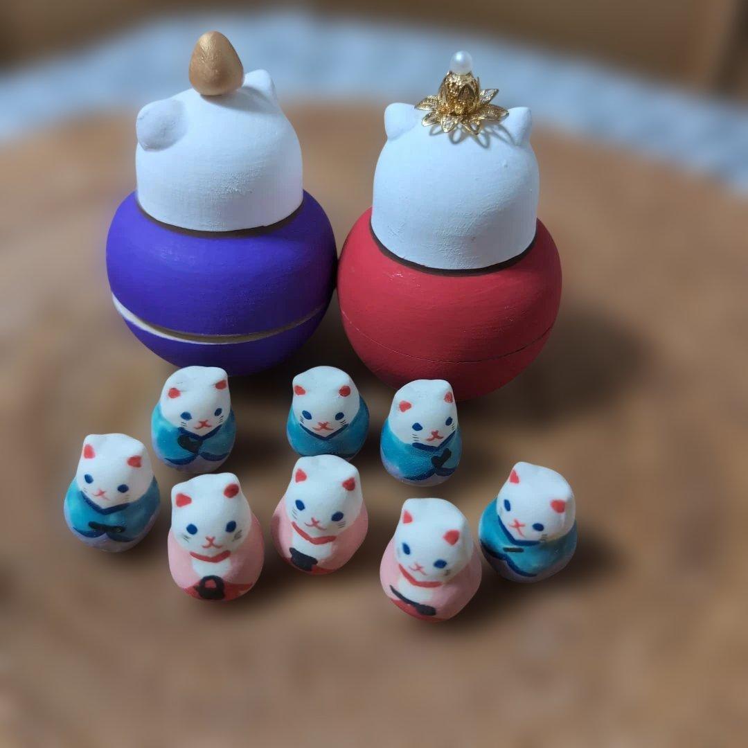 お雛様、おひなさま、猫
