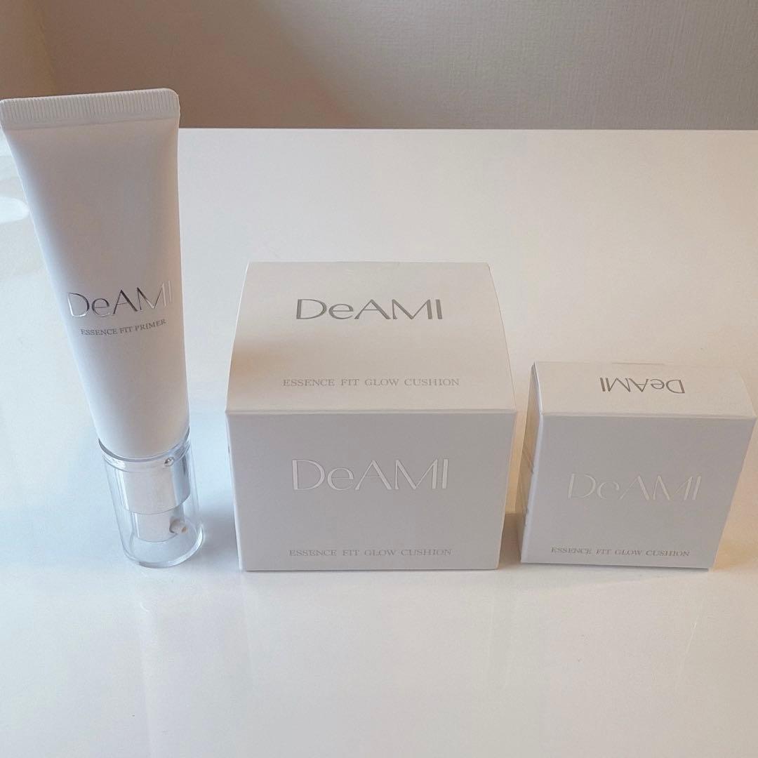 DeAMiクッションファンデ、レフィル、化粧下地、ミニクッションファンデセット